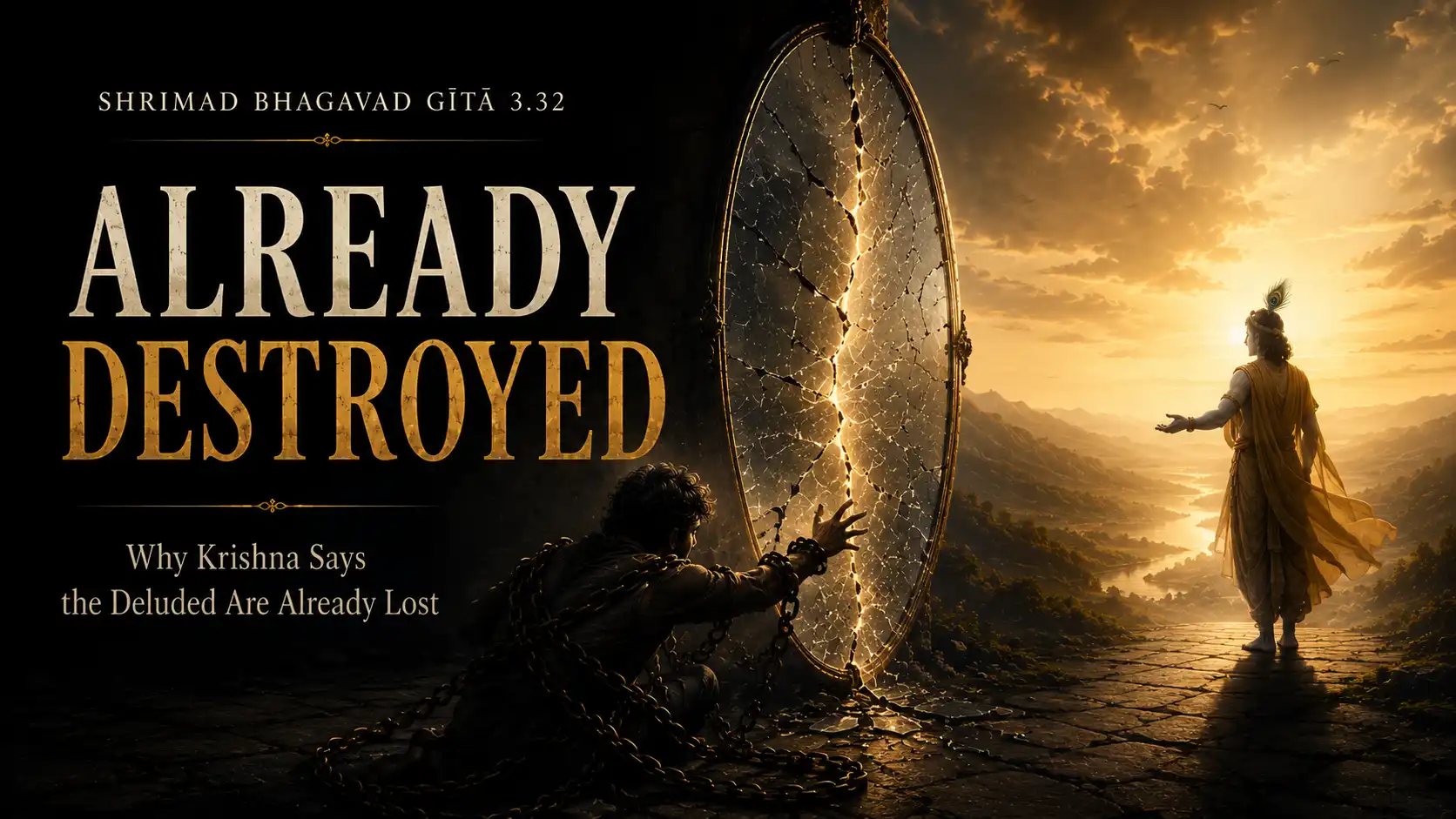 Shrimad Bhagavad Gita 3.32 — Why Krishna Says the Deluded Are Already Lost